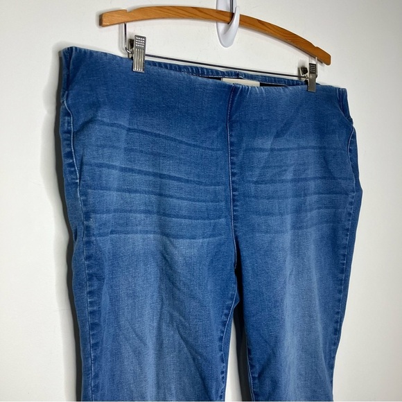 Soft surroundings denim flair pull on pants size 1X - Picture 2 of 8